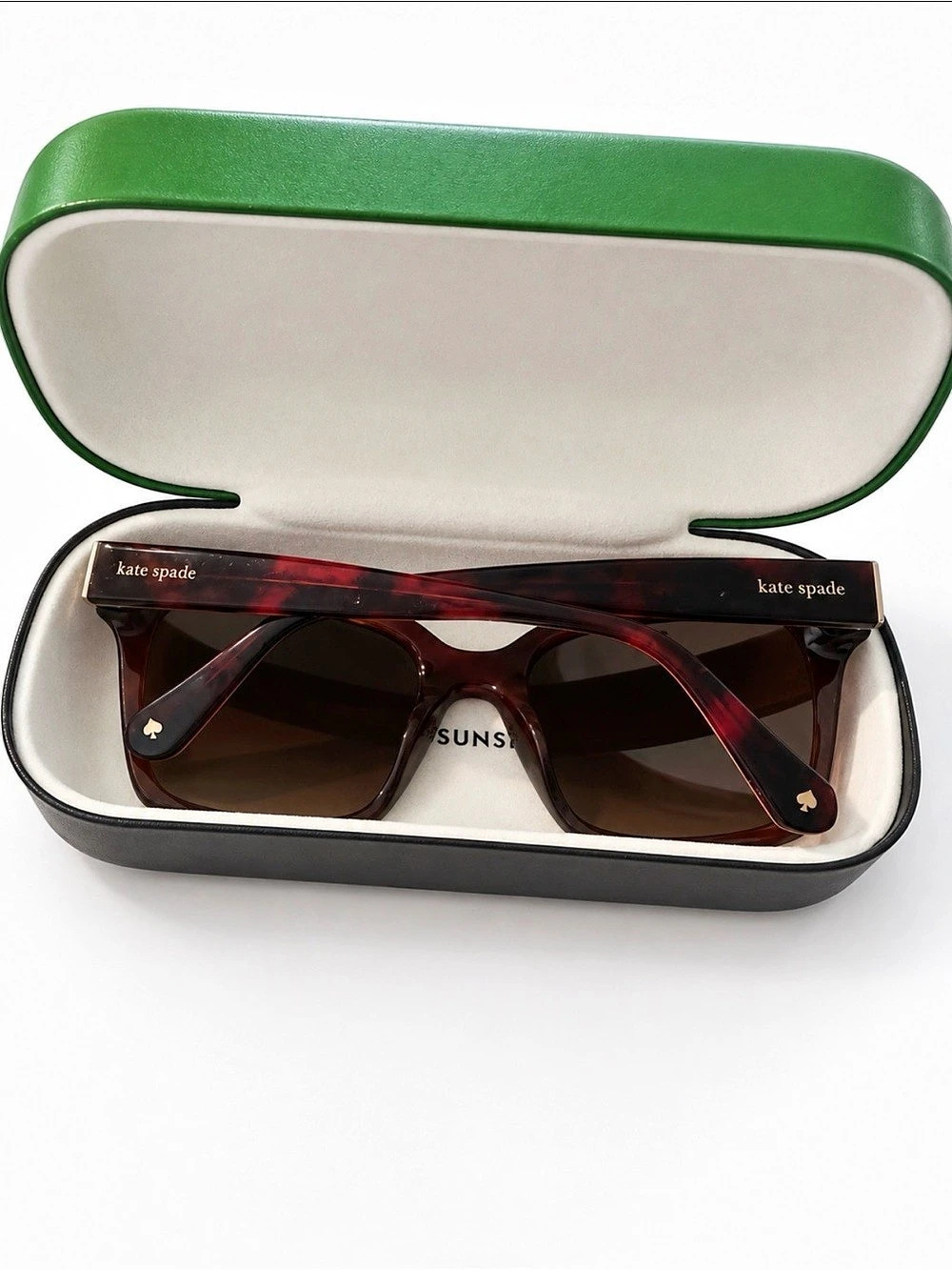 Kate Spade Hello Sunshine Brown Tortoise Sunglasses with Case Like New